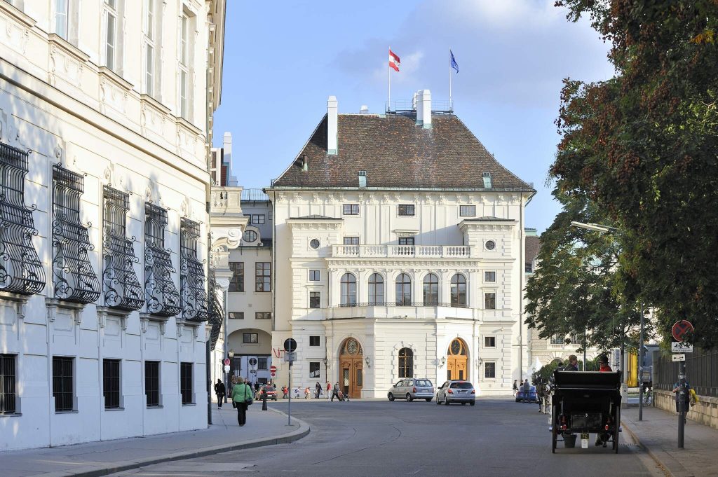 Außenansicht des Präsidentschaftstrakts der Hofburg (1. Bezirk)
