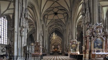 Innenansicht des Stephansdoms in Wien