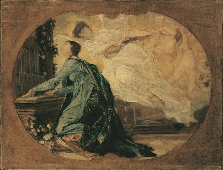 Ölgemälde, Gustav Klimt, Orgelspielerin