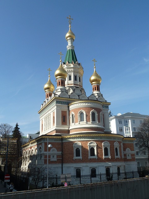 Außenansicht Russisch-orthodoxe Kathedrale zum heiligen Nikolaus in Wien