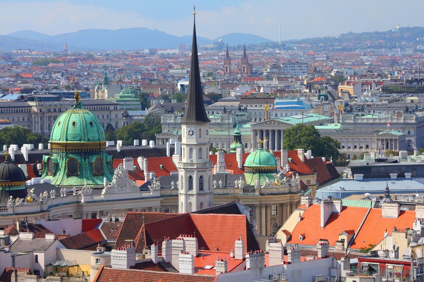 Ein schöner Blick über die Dacher der Wiener Altstadt