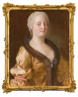 Maria Theresia im pelzverbrämten Kleid (1743), Maler: Jean-Étienne-Liotard