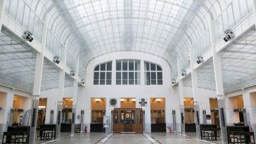 main hall of austrian post office savings bank