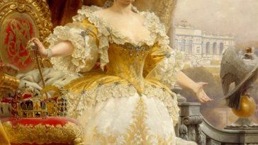 Gemälde Maria Theresia im gelben Kleid