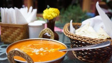 indisches Essen Curry Suppe